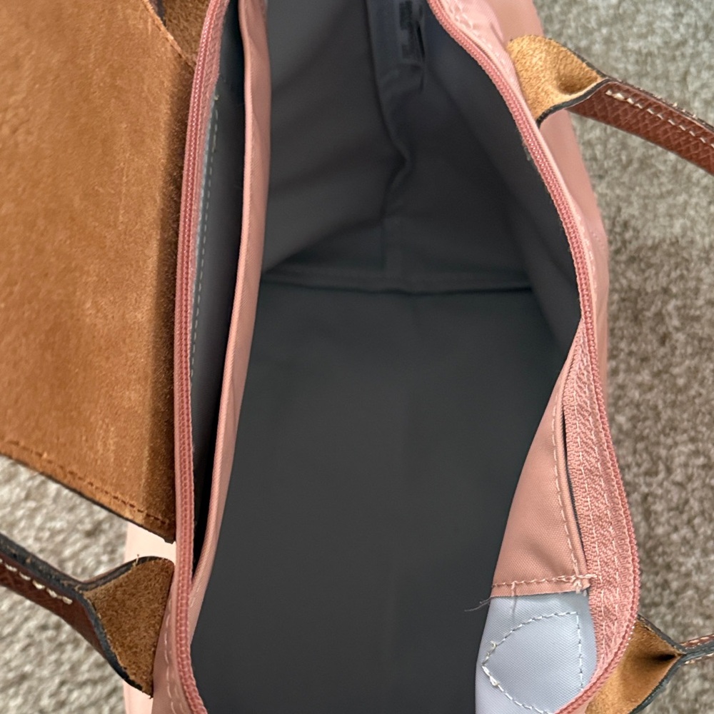 Longchamp Brown and Pink Tote Bag - Picture 5 of 9